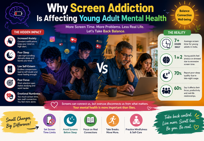 Why Screen Addiction Is Affecting Young Adult Mental Health